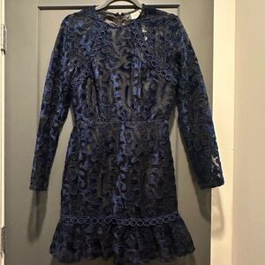 New! Never Worn! Elegant Blue Lace Dress